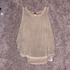 Free people tank top - green size XS NWT